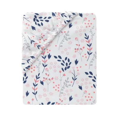 Lambs & Ivy Forever Friends 4-Piece Nursery Crib Baby Bedding Set - Blue, Pink 9 Lambs & Ivy Forever Friends 4-Piece Nursery Crib Baby Bedding Set - Blue, Pink - Image 7