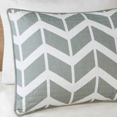 Intelligent Design Chevron Darcy Quilted Coverlet Set Multiple Piece - JLA Home Teal 5 Intelligent Design Chevron Darcy Quilted Coverlet Set Multiple Piece - JLA Home Teal - Image 3