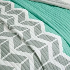 Intelligent Design Chevron Darcy Quilted Coverlet Set Multiple Piece - JLA Home Teal 13 Intelligent Design Chevron Darcy Quilted Coverlet Set Multiple Piece - JLA Home Teal -QUILTS Sales unnamed file 1018