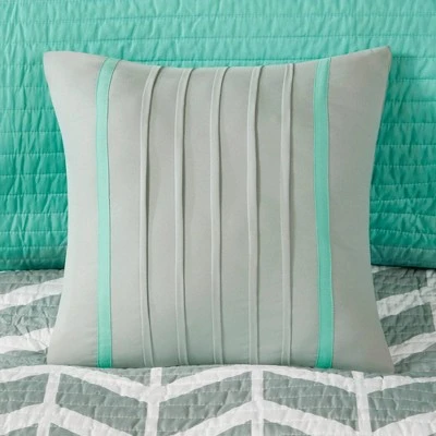 Intelligent Design Chevron Darcy Quilted Coverlet Set Multiple Piece - JLA Home Teal 9 Intelligent Design Chevron Darcy Quilted Coverlet Set Multiple Piece - JLA Home Teal - Image 7
