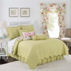 Waverly Emma's Garden 3pc Quilt Set - Green/Pink -QUILTS Sales unnamed file 1025