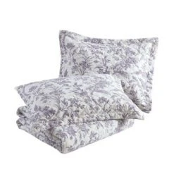 Delila Quilt & Sham Set Plum - Laura Ashley -QUILTS Sales unnamed file 1040