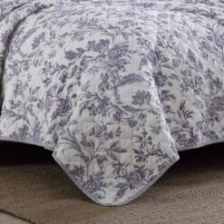 Delila Quilt & Sham Set Plum - Laura Ashley -QUILTS Sales unnamed file 1041