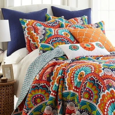 Serendipity Quilt and Pillow Sham Set - Multicolor - Levtex Home 3 Serendipity Quilt and Pillow Sham Set - Multicolor - Levtex Home