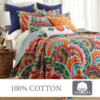 Serendipity Quilt and Pillow Sham Set - Multicolor - Levtex Home 5 Serendipity Quilt and Pillow Sham Set - Multicolor - Levtex Home - Image 3