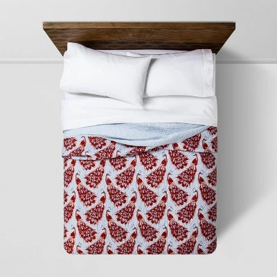 Peacock Medallion Stitch Quilt Dusty Blue - Opalhouse™ 3 Peacock Medallion Stitch Quilt Dusty Blue - Opalhouse™