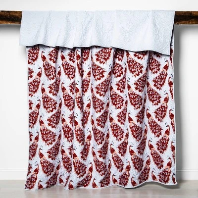 Peacock Medallion Stitch Quilt Dusty Blue - Opalhouse™ 4 Peacock Medallion Stitch Quilt Dusty Blue - Opalhouse™ - Image 2