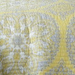 Homthreads Slater Quilt Set Yellow -QUILTS Sales unnamed file 1146