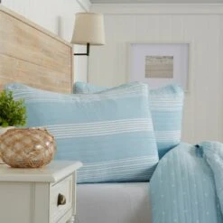 Great Bay Home Pattern Stripe Quilt Set