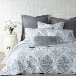 Asher Grey Floral Quilt and Pillow Sham Set - Levtex Home 12 Asher Grey Floral Quilt and Pillow Sham Set - Levtex Home -QUILTS Sales unnamed file 1180
