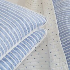Great Bay Home Reversible Stripe and Dot Quilt Set -QUILTS Sales unnamed file 1209