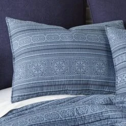Tolteca Quilt Set - Indigo - Levtex Home -QUILTS Sales unnamed file 1215