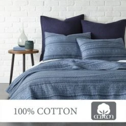 Tolteca Quilt Set - Indigo - Levtex Home -QUILTS Sales unnamed file 1216