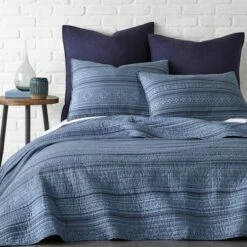 Tolteca Quilt Set - Indigo - Levtex Home -QUILTS Sales unnamed file 1218