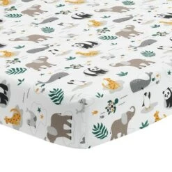 Lambs & Ivy Wild Life 5-Piece Baby Crib Bedding Set - Protect the Animals -QUILTS Sales unnamed file 123