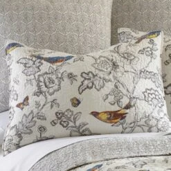 Mockingbird Toile Quilt and Pillow Sham Set - Levtex Home 10 Mockingbird Toile Quilt and Pillow Sham Set - Levtex Home -QUILTS Sales unnamed file 1238