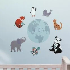 Lambs & Ivy Wild Life 5-Piece Baby Crib Bedding Set - Protect the Animals -QUILTS Sales unnamed file 128