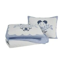 Rosaleen Quilt Blue/White - Laura Ashley 13 Rosaleen Quilt Blue/White - Laura Ashley -QUILTS Sales unnamed file 1287