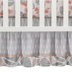 Lambs & Ivy Calypso 4-Piece Crib Bedding Set - Pink, Gray, Gold, Animals, Jungle 10 Lambs & Ivy Calypso 4-Piece Crib Bedding Set - Pink, Gray, Gold, Animals, Jungle -QUILTS Sales unnamed file 132