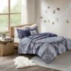 Intelligent Design Willow Boho Coverlet Set Blue -QUILTS Sales unnamed file 1340