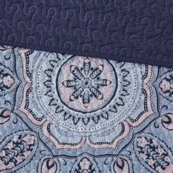 Intelligent Design Willow Boho Coverlet Set Blue -QUILTS Sales unnamed file 1346
