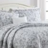 Branch Toile Quilt Set - Laura Ashley Gray -QUILTS Sales unnamed file 1354