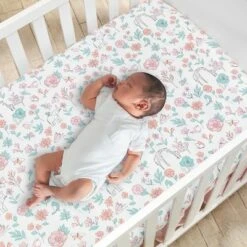 Lambs & Ivy Giraffe and a Half Pink/Gray 4-Piece Nursery Baby Crib Bedding Set -QUILTS Sales unnamed file 137