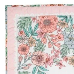 Lambs & Ivy Giraffe and a Half Pink/Gray 4-Piece Nursery Baby Crib Bedding Set -QUILTS Sales unnamed file 141