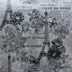 Amour Quilt Set - Geneva Home Fashion White/black/red