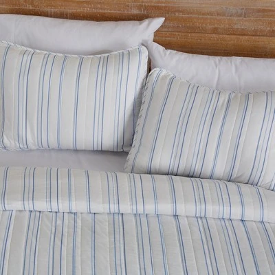 Great Bay Home Reversible Stripe Quilt Set 3 Great Bay Home Reversible Stripe Quilt Set