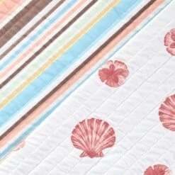 Great Bay Home Key Largo Coastal Beach Reversible Quilt Set -QUILTS Sales unnamed file 1433