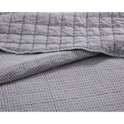 Lexie Stonewashed Waffle Quilt Set - Geneva Home Fashion Pink