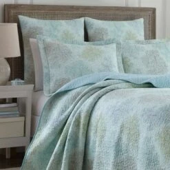 Saltwater Reversible Quilt Set Blue - Laura Ashley -QUILTS Sales unnamed file 1442