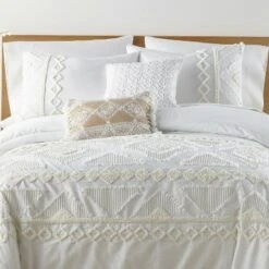 Harleson - Comforter Set - Cream & White - Levtex Home -QUILTS Sales unnamed file 1448