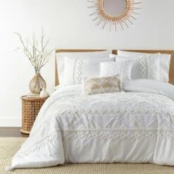 Harleson - Comforter Set - Cream & White - Levtex Home -QUILTS Sales unnamed file 1452
