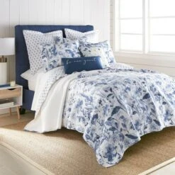 Linnea Blue Quilt and Pillow Sham Set - Levtex Home 13 Linnea Blue Quilt and Pillow Sham Set - Levtex Home -QUILTS Sales unnamed file 1542