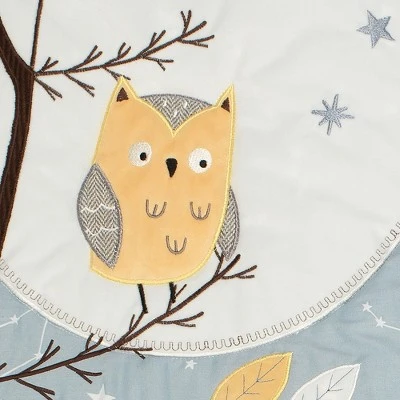 Lambs & Ivy Sierra Sky Blue/Gray Woodland Nursery 3-Piece Baby Crib Bedding Set 9 Lambs & Ivy Sierra Sky Blue/Gray Woodland Nursery 3-Piece Baby Crib Bedding Set - Image 7