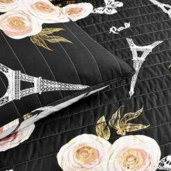 Lush Decor Vintage Paris Quilt Set - Lush Décor Black -QUILTS Sales unnamed file 1554