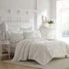 Laura Ashley Maisey Quilt Set White -QUILTS Sales unnamed file 1598