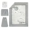 Lambs & Ivy Luna White/Gray Celestial Owl 4-Piece Nursery Baby Crib Bedding Set 1 Lambs & Ivy Luna White/Gray Celestial Owl 4-Piece Nursery Baby Crib Bedding Set -QUILTS Sales unnamed file 165