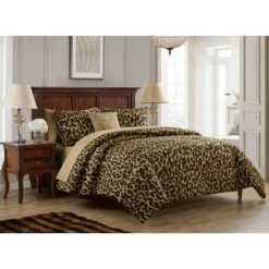 Cheetah Reversible Bed in a Bag Comforter Set - VCNY