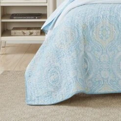 Twin Turtle Cove Quilt & Sham Set Light Turquoise/Aqua - Tommy Bahama -QUILTS Sales unnamed file 1733