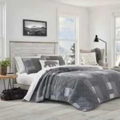 Swiftwater Reversible Quilt Set Gray - Eddie Bauer -QUILTS Sales unnamed file 1741