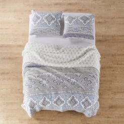 Homthreads Arista Quilt Set Gray 8 Homthreads Arista Quilt Set Gray -QUILTS Sales unnamed file 1755