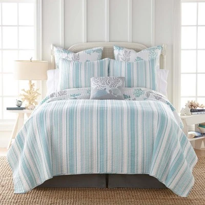 Cape Coral Quilt and Pillow Sham Set - Levtex Home 3 Cape Coral Quilt and Pillow Sham Set - Levtex Home
