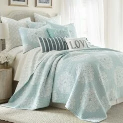 Lara Spa Quilt and Pillow Sham Set - Levtex Home -QUILTS Sales unnamed file 1794