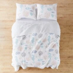 Blue Sea Quilt and Pillow Sham Set - Levtex Home