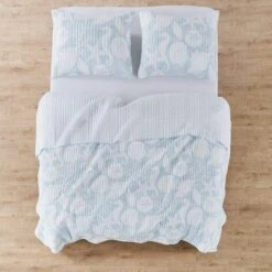 Stillwater Blue Quilt and Pillow Sham Set - Levtex Home -QUILTS Sales unnamed file 1841