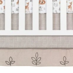 Lambs & Ivy Painted Forest 4-Piece Crib Bedding Set - Gray, Beige, White -QUILTS Sales unnamed file 185