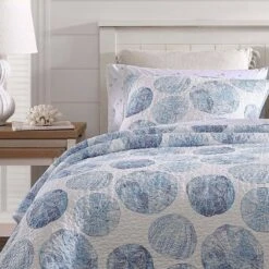 Ocean Isle Cotton Quilt & Sham Set Blue - Tommy Bahama